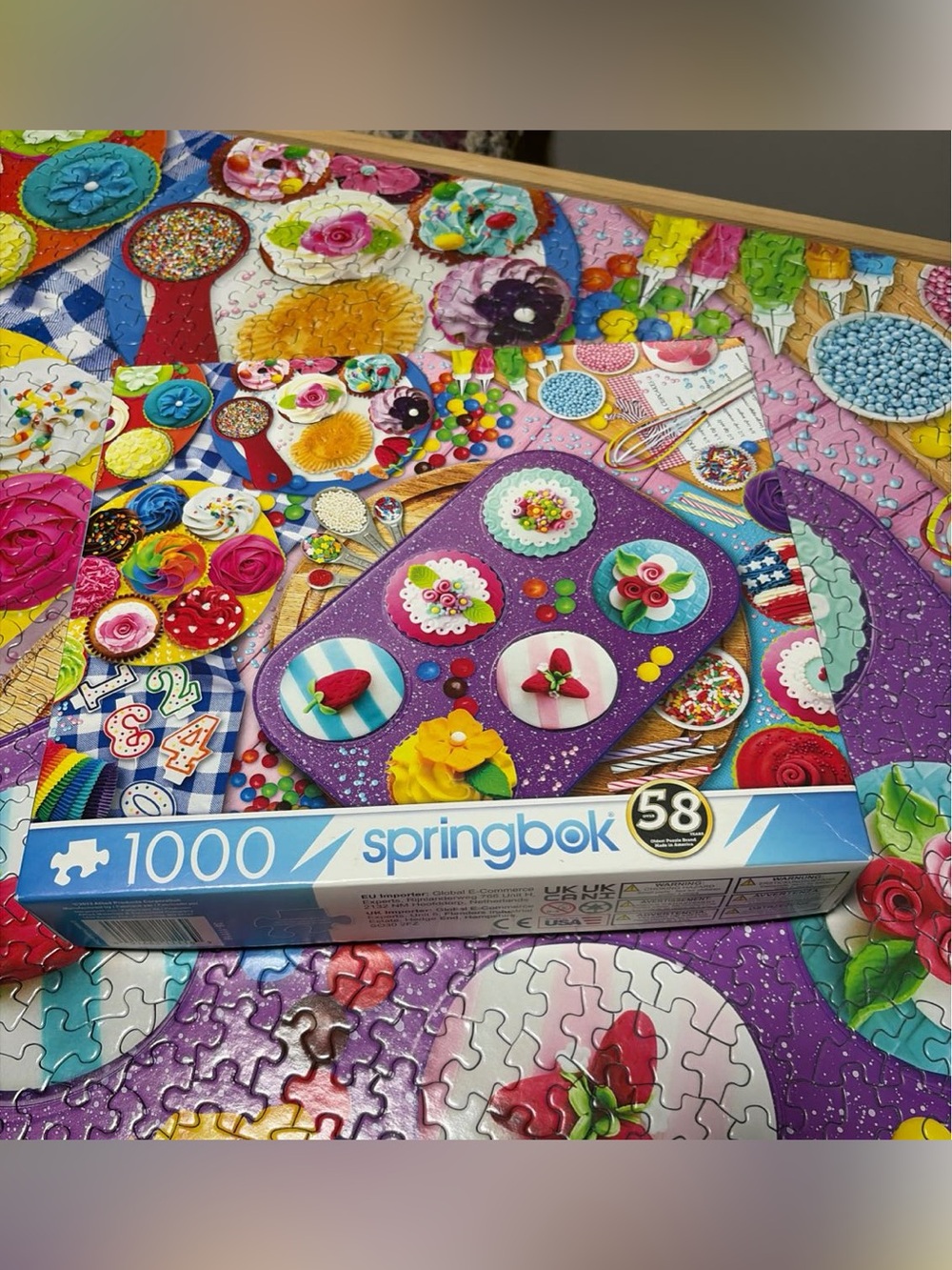 Springbok 1000-Piece Jigsaw Puzzle - Cupcake Chaos (2022)